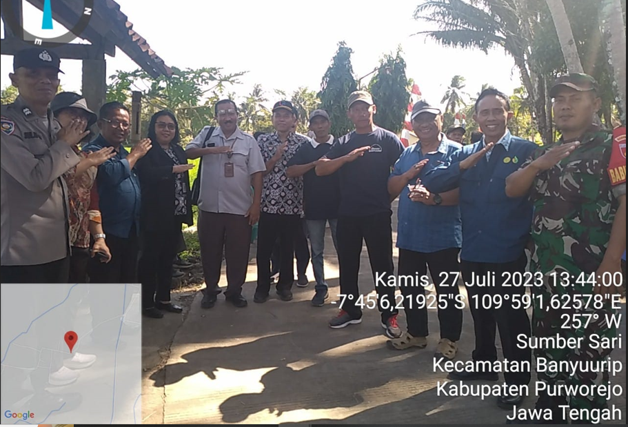 KASI PEMBERDAYAAN KEC BANYUURIP HADIRI KUNJUNGAN MENTERI DI DESA TEGALREJO