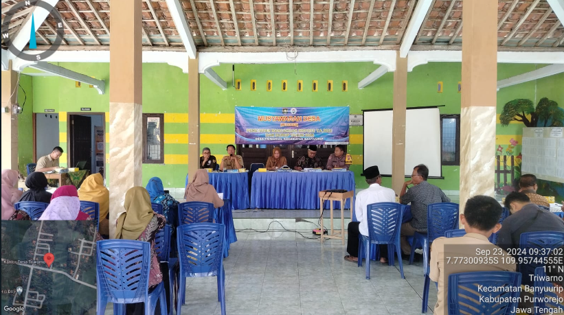 Desa Triwarno laksanakan Giat Musyawarah Desa penetapan RKPDes