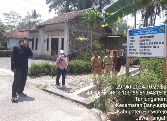 TIM Monitoring Pembangunan Desa Kecamatan Banyuurip, laksanakan MONEV hasil pembangunan di Tanjunganom