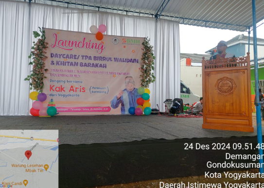 LAUNCHING DAYCARE TAMAN PENDIDIKAN ANAK DI CONDONGSARI, SEKCAM BANYUURIP HARAP WADAH INI BISA DIMANFAATKAN MASYARAKAT UNTUK KEGIATAN KEAGAMAAN