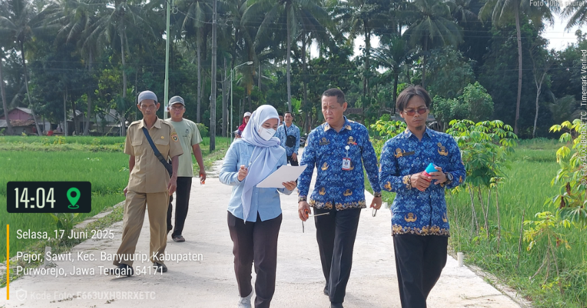 Tim Pengawas Kecamatan Banyuurip laksanakan Monev di Desa Sawit