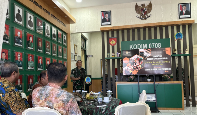 Kodim 0708 dan Pemerintah Kabupaten Purworejo Perkuat Sinergitas Program
