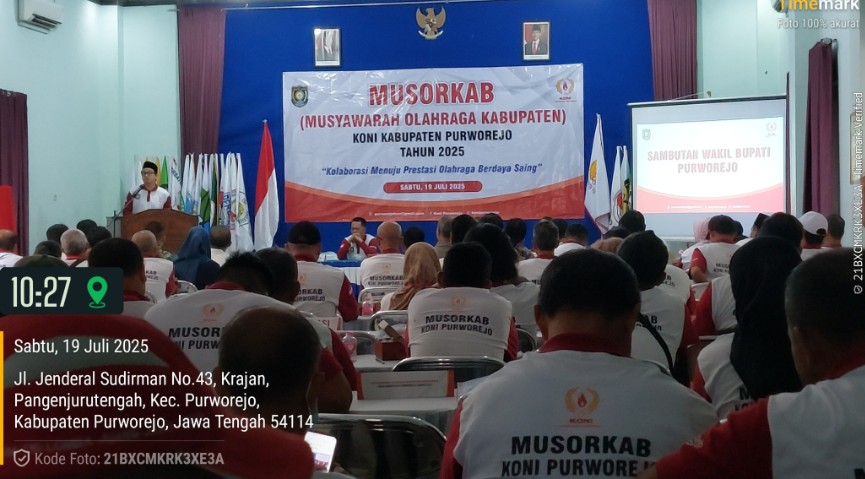 Musyawarah Olahraga Kabupaten (MUSORKAB) KONI Kabupaten Purworejo