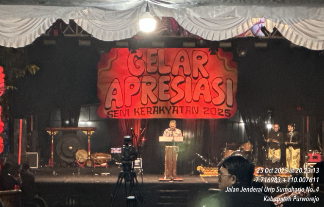 Camat Banyuurip Hadiri Gelar Apresiasi Seni Hari Jadi DPRD Purworejo ke-77