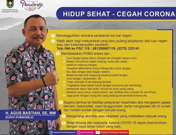 Himbauan Bupati terkait Wabah Corona