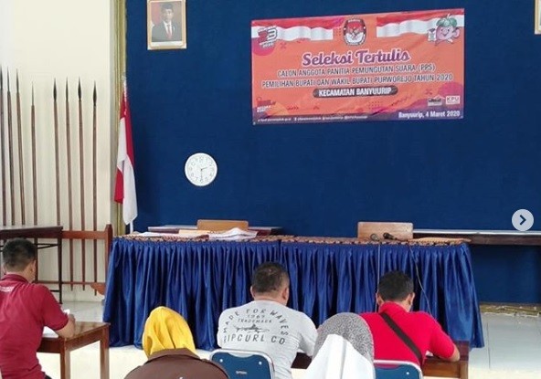 Seleksi tertulis PPS Pilkada Desa / Kelurahan se Kecamatan Banyuurip