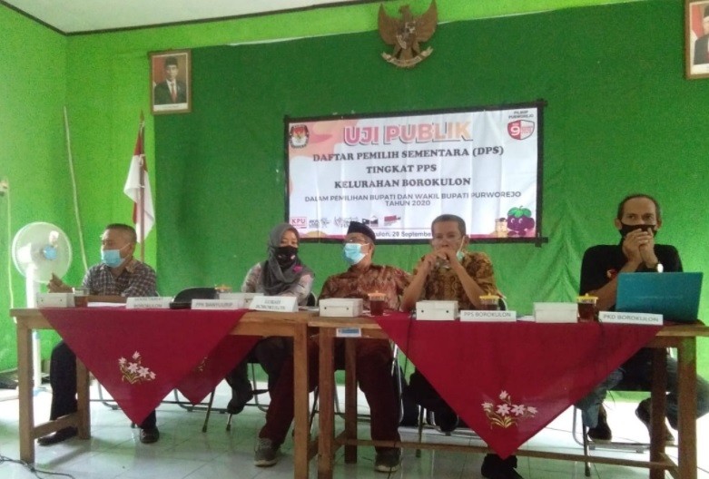 Uji publik DPS Kelurahan Borokulon